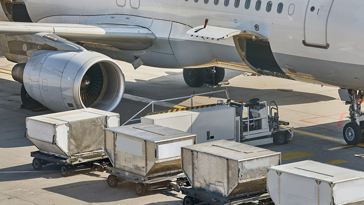 Transporte aéreo con control de temperatura