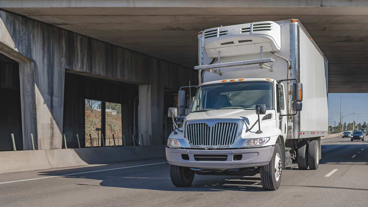 Camión de carga LTL de productos refrigerados