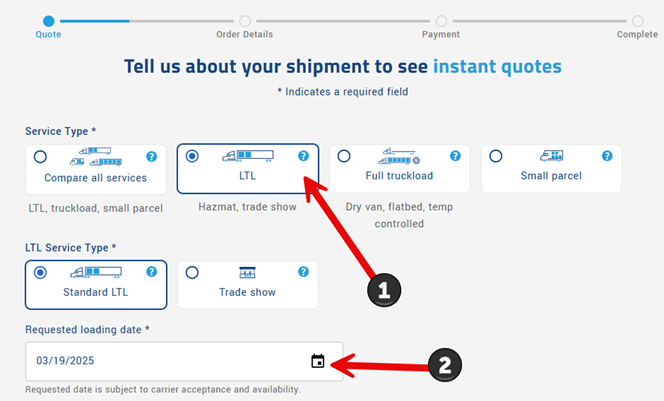 Step 3: Mode selection