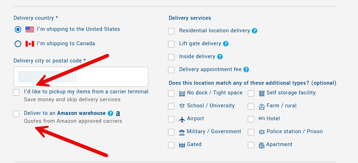 Step 5: Shipment details
