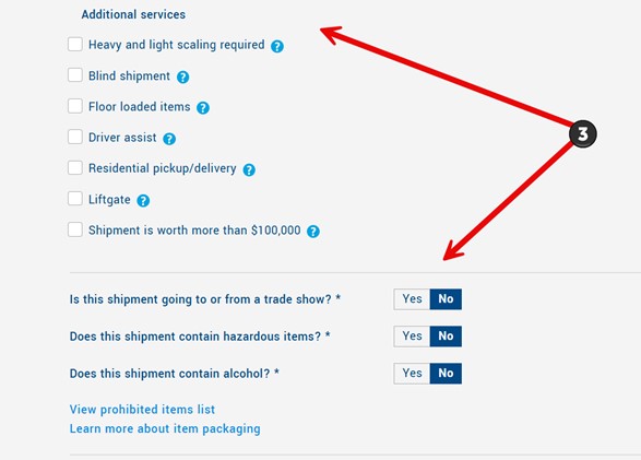 Step 5 book flatbed: Additional services